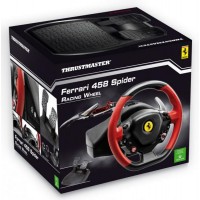 Руль ThrustMaster Ferarri 458 12кноп. (с педалями) черный/красный