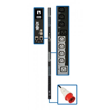 Распределитель питания Tripplite PDU3XEVSR6G20 11.5kW 3phase Switched PDU 24xC13 6xC19