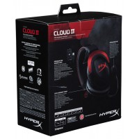 Наушники с микрофоном HyperX Cloud II черный/красный 1м мониторные оголовье (KHX-HSCP-RD)