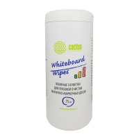 Салфетки Cactus CS-WB075 для маркерных досок туба 75шт влажных