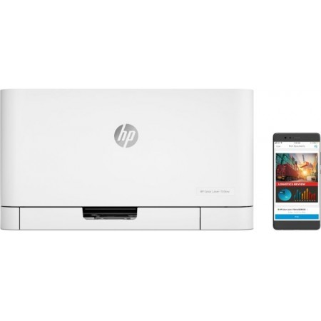 Принтер лазерный HP Color LaserJet 150nw (4ZB95A) A4 WiFi белый