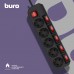 Сетевой фильтр Buro 500SH-1.8-SW-B 1.8м (5 розеток) черный (коробка)