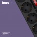 Сетевой фильтр Buro 500SH-3-SW-B 3м (5 розеток) черный (коробка)