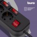 Сетевой фильтр Buro 500SH-3-SW-B 3м (5 розеток) черный (коробка)