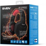 Наушники с микрофоном Sven AP-G988MV черный/красный 2.2м накладные оголовье (SV-014797)