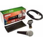 Микрофон проводной Shure PGA48-XLR-E 4.6м черный/серебристый