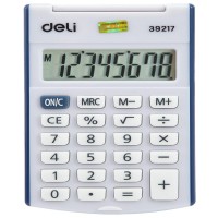 Калькулятор карманный Deli E39217/BLUE синий 8-разр.