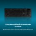 Клавиатура Оклик 440ML черный USB slim LED