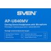 Наушники с микрофоном Sven AP-U840MV черный 2.2м мониторные оголовье (SV-018597)