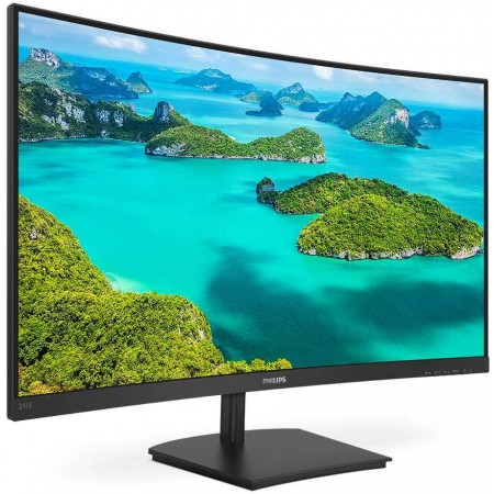 Монитор Philips 23.6" 241E1SCA(00/01) черный VA LED 16:9 HDMI M/M матовая 3000:1 250cd 178гр/178гр 1920x1080 75Hz FreeSync VGA FHD 3.54кг