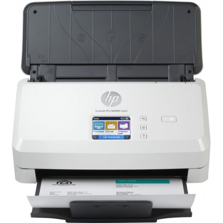 Сканер протяжный HP ScanJet Pro N4000 snw1 (6FW08A) A4 белый/черный