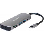 Разветвитель USB 2.0 D-Link DUB-2325 2порт. черный (DUB-2325/A1A)