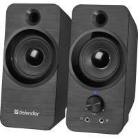 Колонки Defender SPK-190 2.0 черный 8Вт портативные
