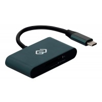 Устройство чтения карт памяти USB Type-C Digma CR-С2501-G серый