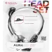 Наушники с микрофоном Defender Aura 102 черный 1.8м накладные оголовье (63102)