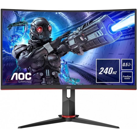 Монитор AOC 27" Gaming C27G2ZE черный/красный VA LED 0.5ms 16:9 HDMI матовая 300cd 178гр/178гр 1920x1080 240Hz FreeSync Premium DP FHD 5.5кг