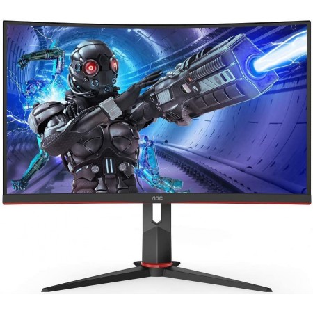 Монитор AOC 27" Gaming C27G2ZU черный/красный VA LED 0.5ms 16:9 HDMI M/M матовая HAS Piv 300cd 178гр/178гр 1920x1080 240Hz FreeSync Premium DP FHD USB 5.5кг