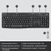 Клавиатура + мышь Logitech MK295 клав:черный мышь:черный USB беспроводная (920-009807)