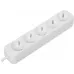 Сетевой удлинитель Defender E518 1.8м (5 розеток) белый (пакет ПЭ)