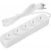 Сетевой удлинитель Defender E518 1.8м (5 розеток) белый (пакет ПЭ)