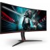 Монитор AOC 34" Gaming CU34G2X черный/красный VA LED 1ms 21:9 HDMI матовая HAS 300cd 178гр/178гр 3440x1440 144Hz FreeSync Premium DP FHD USB 8.1кг