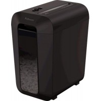 Шредер Fellowes PowerShred LX65 черный (секр.P-4) перекрестный 10лист. 22лтр. скрепки скобы пл.карты