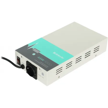 Стабилизатор напряжения Defender ASW 500D 300Вт 500ВА белый