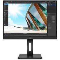 Монитор AOC 23.8" 24P2Q черный IPS LED 16:9 DVI HDMI M/M матовая HAS Piv 250cd 178гр/178гр 1920x1080 75Hz VGA DP FHD USB 4.68кг