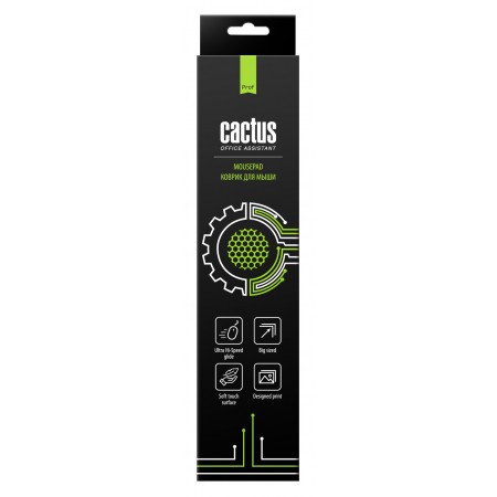 Коврик для мыши Cactus Black 900x400x2мм (CS-MP-PRO02ХXL)