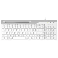 Клавиатура A4Tech Fstyler FK25 белый/серый USB slim