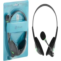 Наушники с микрофоном Оклик HS-M100 черный 1.8м накладные оголовье (1532004)