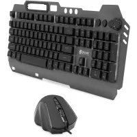 Клавиатура + мышь Оклик 700GMK клав:черный мышь:черный USB Multimedia LED (1533156)