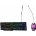 Клавиатура + мышь Оклик 400GMK клав:черный мышь:черный USB LED (1546779)