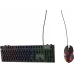 Клавиатура + мышь Оклик 500GMK клав:серый/черный мышь:черный/серый USB Multimedia LED (1546797)