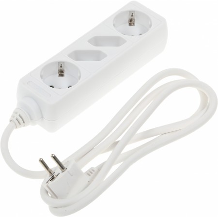 Сетевой удлинитель Hama H-121921 1.4м (4 розетки) белый (пакет ПЭ) Сетевой удлинитель Hama H-121921 1.4м (4 розетки) белый (пакет ПЭ)