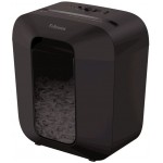 Шредер Fellowes PowerShred LX25 черный (секр.P-4) перекрестный 6лист. 11.5лтр. скрепки скобы пл.карты