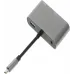 Разветвитель USB-C Palmexx серебристый (PX/HUB USBC-HDMI-VGA-USBC)