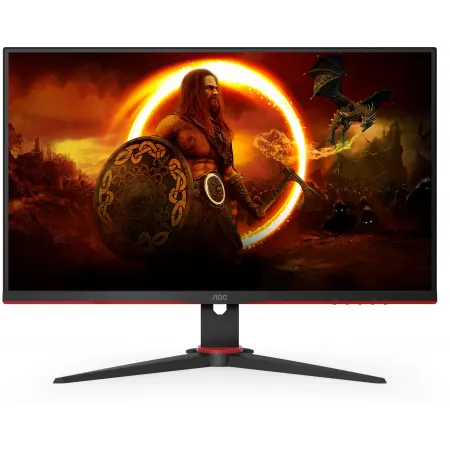 Монитор AOC 23.8" Gaming 24G2SAE черный/красный VA LED 1ms 16:9 HDMI M/M матовая 350cd 178гр/178гр 1920x1080 165Hz FreeSync Premium VGA DP FHD 5.6кг