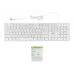 Клавиатура Acer OKW123 белый USB (ZL.KBDEE.00D)