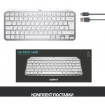 Клавиатура Logitech MX Keys Mini серебристый/белый USB беспроводная BT/Radio LED (920-010502)