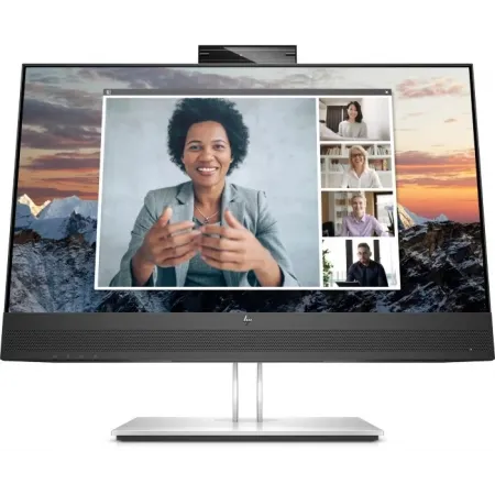 Монитор HP 23.8" E24m G4 Conferencing черный IPS 16:9 HDMI M/M Cam матовая HAS Piv 300cd 178гр/178гр 1920x1080 75Hz DP FHD 7.39кг
