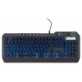 Клавиатура Оклик 715G черный USB Multimedia for gamer LED (1680657)