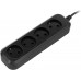 Сетевой удлинитель SunWind SW-PE41-B 1.5м (4 розетки) черный (коробка)