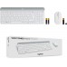 Клавиатура + мышь Logitech MK470 клав:белый/серый мышь:белый USB беспроводная slim (920-009207)