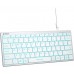 Клавиатура A4Tech Fstyler FX61 белый USB slim LED (FX61 WHITE)