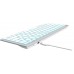 Клавиатура A4Tech Fstyler FX61 белый USB slim LED (FX61 WHITE)