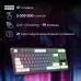 Клавиатура Оклик 711G серый/белый USB for gamer LED (1790385)