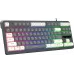 Клавиатура Оклик 711G серый/белый USB for gamer LED (1790385)