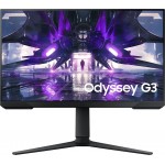 Монитор Samsung 24" Odyssey G3 S24AG302NI черный VA LED 1ms 16:9 HDMI полуматовая HAS Piv 250cd 178гр/178гр 1920x1080 144Hz FreeSync Premium DP FHD 4.1кг