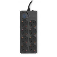 Сетевой фильтр Ippon BK-8-EU-5-10-B 5м (8 розеток) черный (коробка)